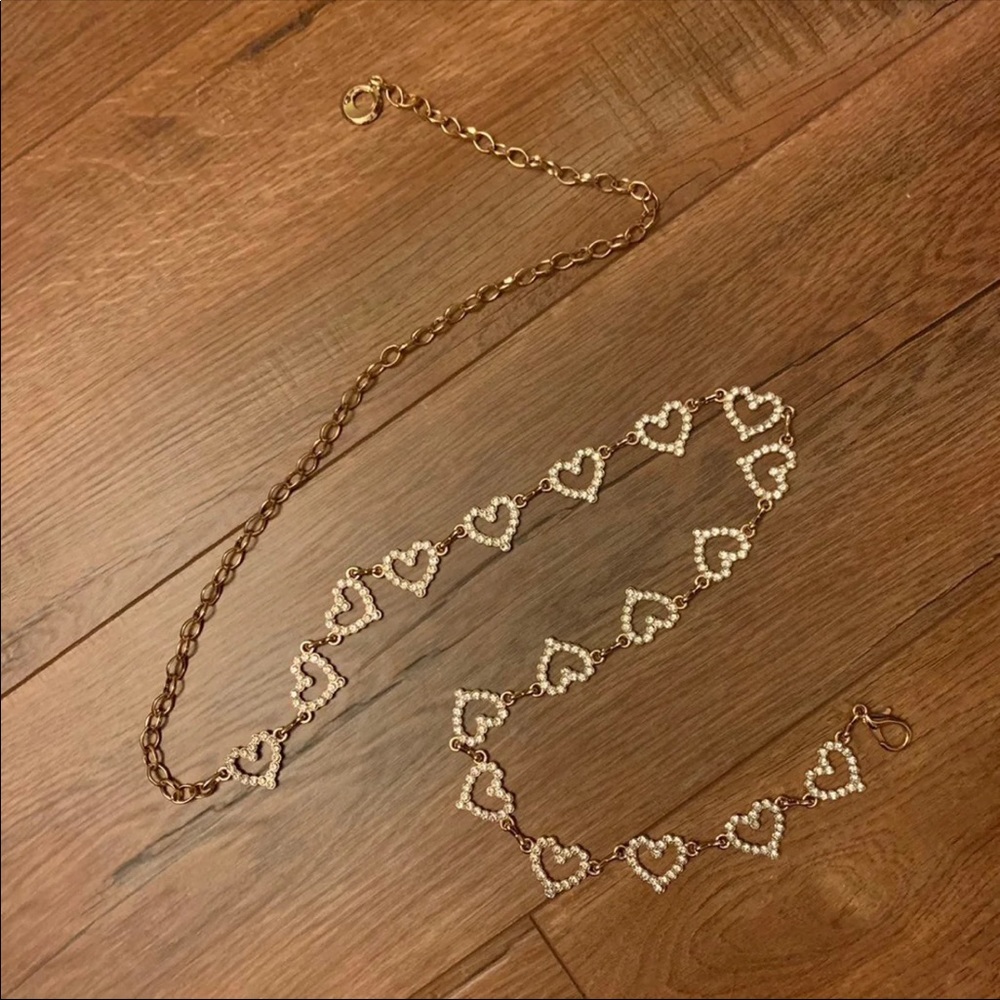Nasty Gal Heart Chain Belt